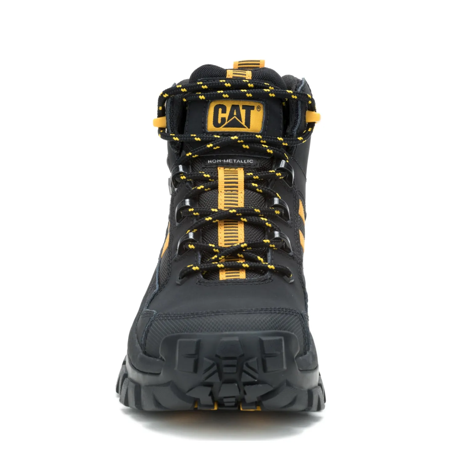 Boots*Caterpillar Men's , Invader Mid Vent Comp Toe Work Boot Black