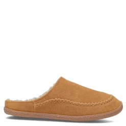 Slippers*Clarks Men's , Baseball Stitch Clog Slipper Cinnamon