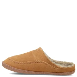 Slippers*Clarks Men's , Baseball Stitch Clog Slipper Cinnamon