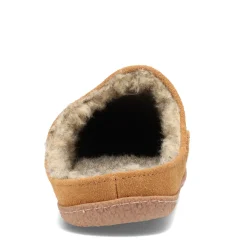 Slippers*Clarks Men's , Baseball Stitch Clog Slipper Cinnamon