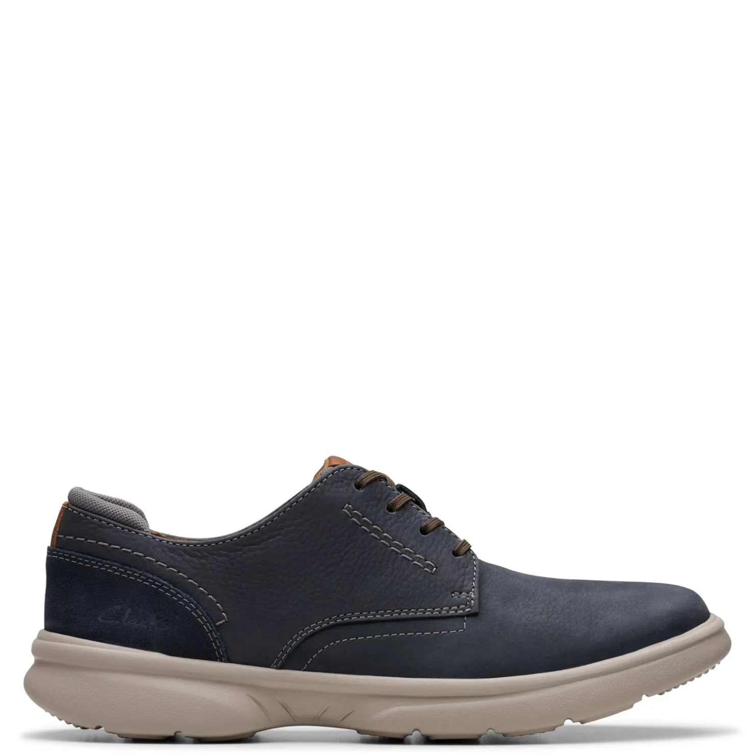 Oxfords*Clarks Men's , Bradley Plain Oxford Navy Nubuck