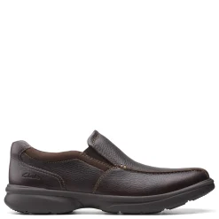 Dress*Clarks Men's , Bradley Step Slip-On Tan Tumbled Leather