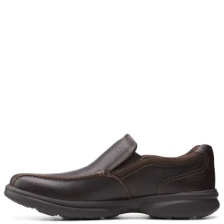 Dress*Clarks Men's , Bradley Step Slip-On Tan Tumbled Leather