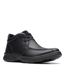 Boots*Clarks Men's , Bradley Up Boot Black Leather