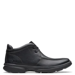 Boots*Clarks Men's , Bradley Up Boot Black Leather