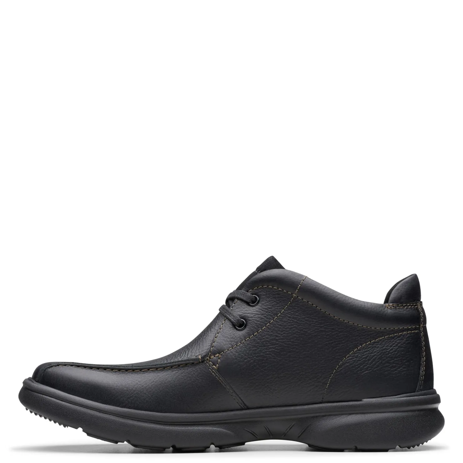 Boots*Clarks Men's , Bradley Up Boot Black Leather