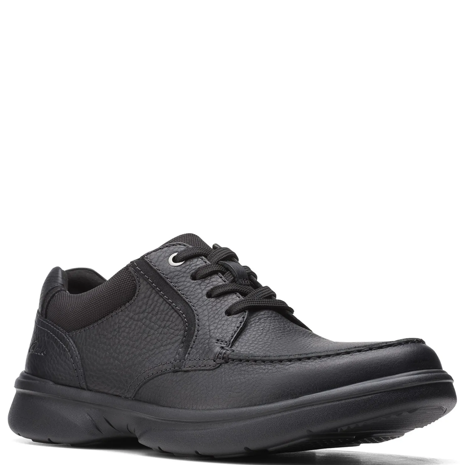 Dress*Clarks Men's , Bradley Vibe Oxford Black Tumbled Leather