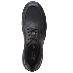 Dress*Clarks Men's , Bradley Vibe Oxford Black Tumbled Leather