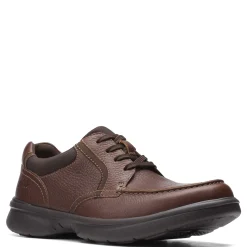 Dress*Clarks Men's , Bradley Vibe Oxford Tan Tumbled Leather