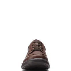 Dress*Clarks Men's , Bradley Vibe Oxford Tan Tumbled Leather