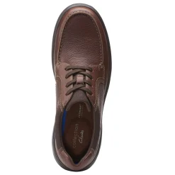 Dress*Clarks Men's , Bradley Vibe Oxford Tan Tumbled Leather