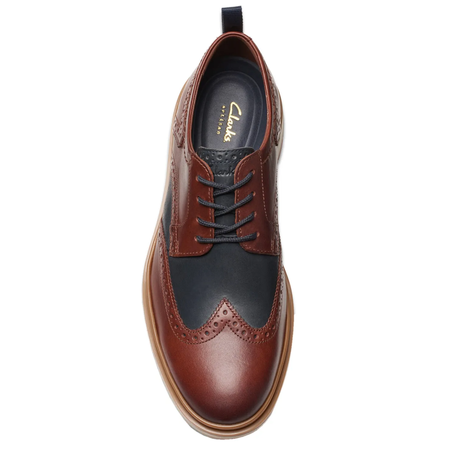 Dress*Clarks Men's , Chantry Wing Oxford British Tan Combi