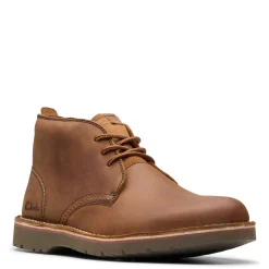 Boots*Clarks Men's , Eastridge Mid Boot Light Brown Leather