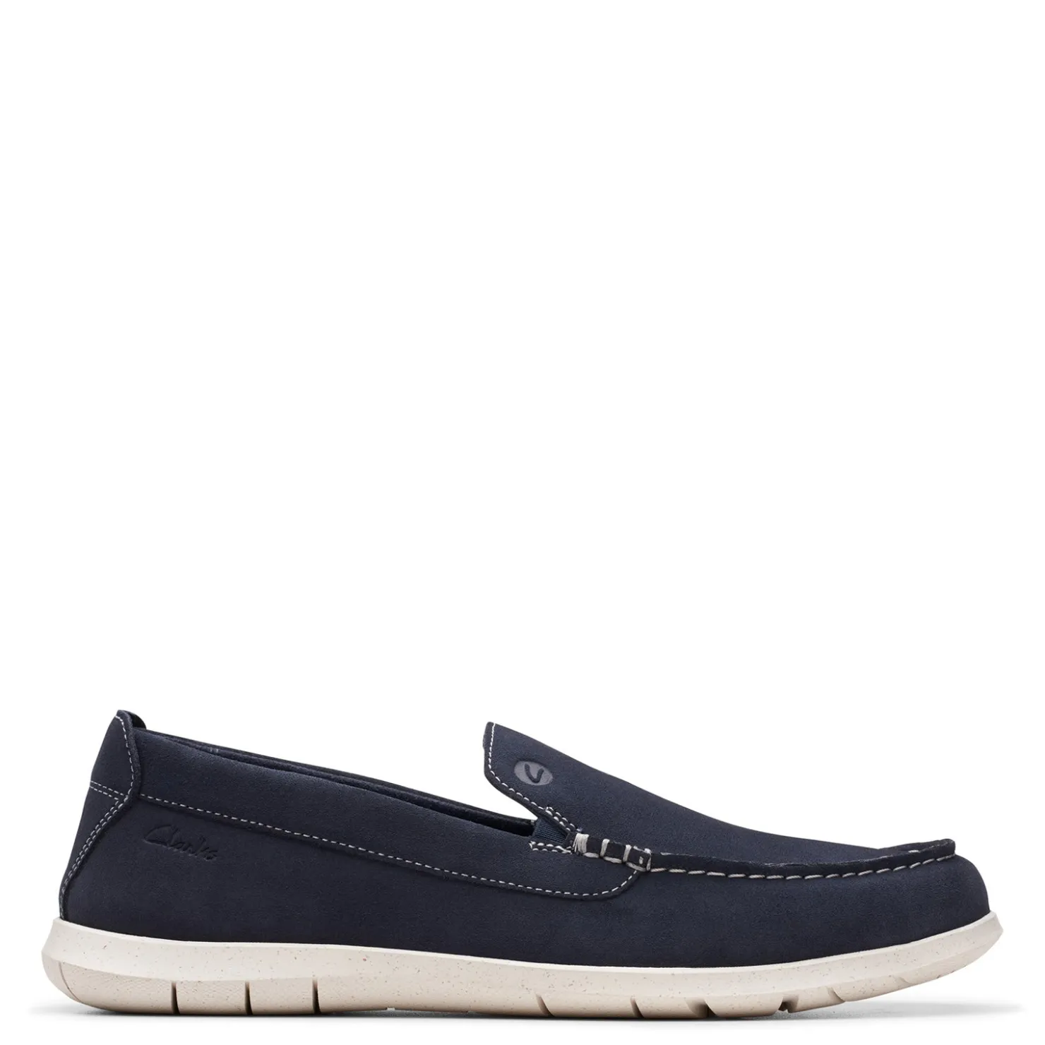 Slip-On Shoes*Clarks Men's , Flexway Step Slip-On Navy Suede