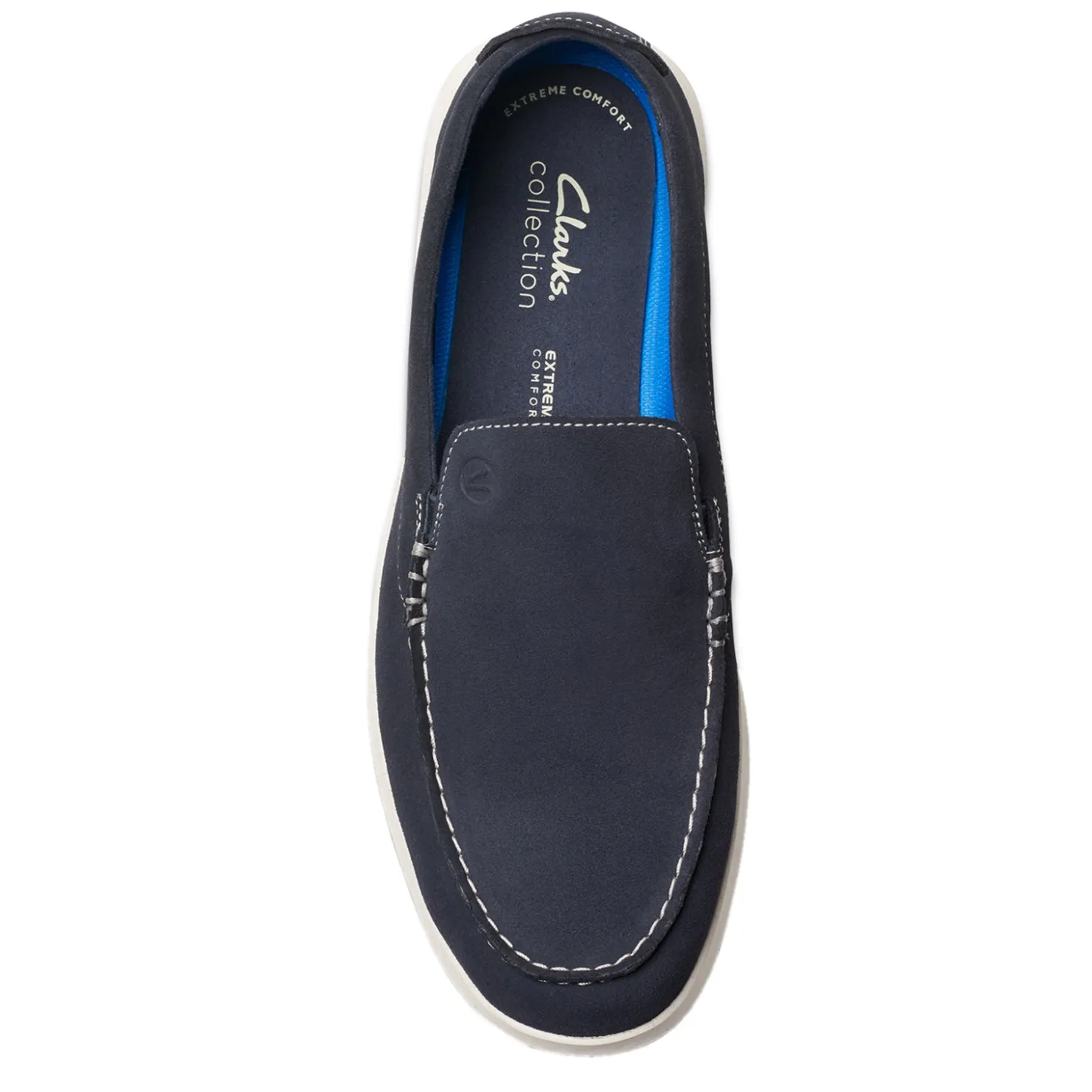 Slip-On Shoes*Clarks Men's , Flexway Step Slip-On Navy Suede