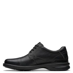 Oxfords*Clarks Men's , Gessler Cap Slip-On Black Tumbled