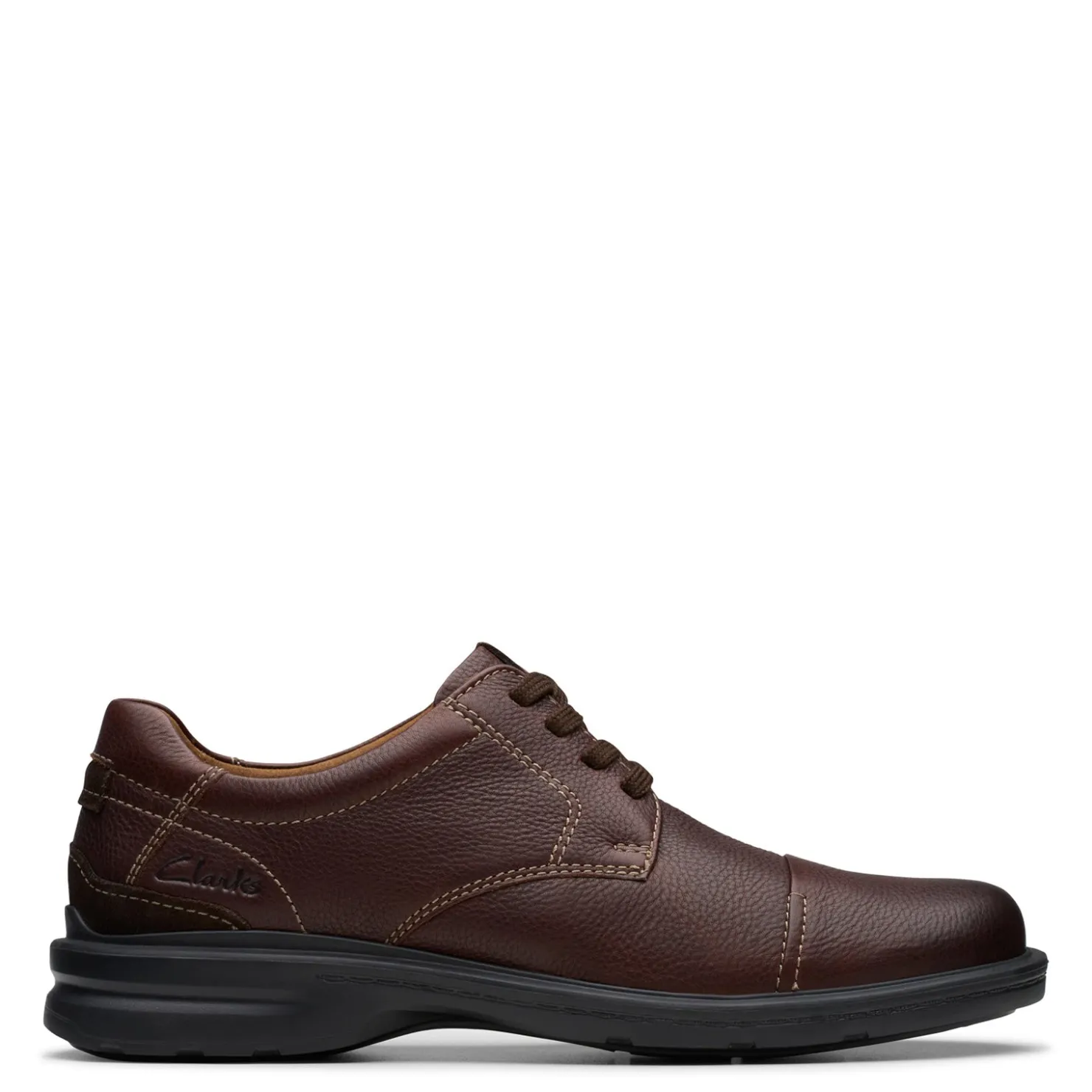 Oxfords*Clarks Men's , Gessler Cap Slip-On Brown Tumbled