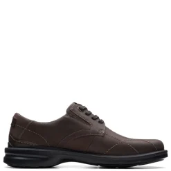 Dress*Clarks Men's , Gessler Lace Slip-On Dark Brown