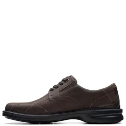 Dress*Clarks Men's , Gessler Lace Slip-On Dark Brown