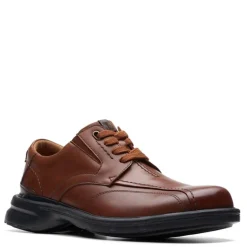 Dress*Clarks Men's , Gessler Lace Slip-On Dark Tan