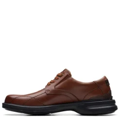 Dress*Clarks Men's , Gessler Lace Slip-On Dark Tan