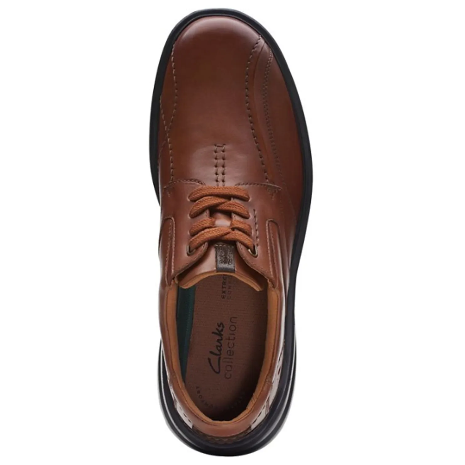 Dress*Clarks Men's , Gessler Lace Slip-On Dark Tan