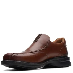Dress*Clarks Men's , Gessler Step Slip-On Dark Tan