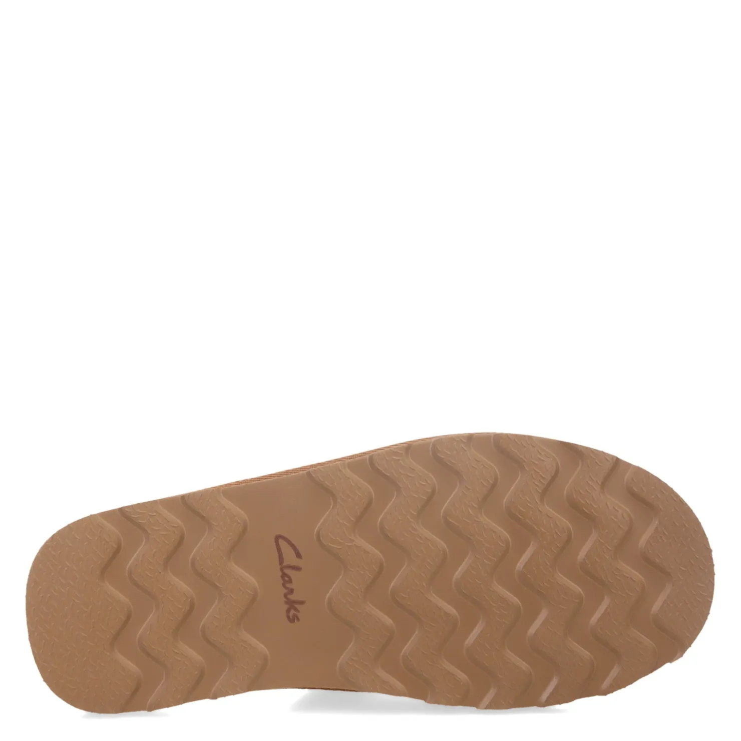 Slippers*Clarks Men's , Leather Scuff Slipper Cashew