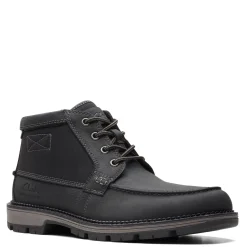 Boots*Clarks Men's , Maplewalk Moc Boot Black