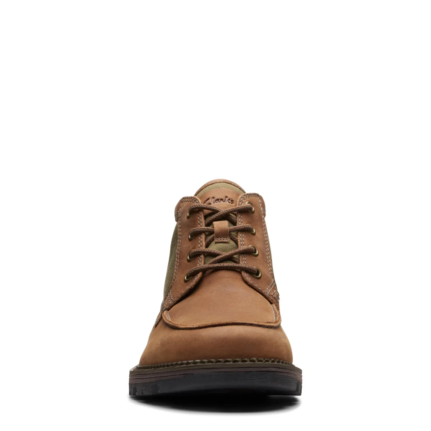 Boots*Clarks Men's , Maplewalk Moc Boot Tan Olive