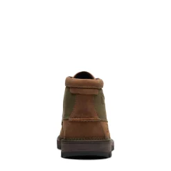 Boots*Clarks Men's , Maplewalk Moc Boot Tan Olive