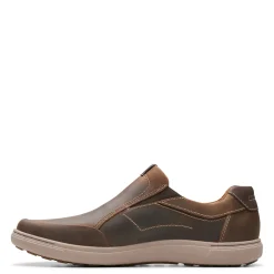 Slip-On Shoes*Clarks Men's , Mapstone Step Sneaker Beeswax Leather