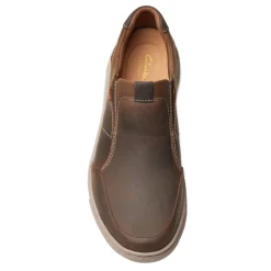 Slip-On Shoes*Clarks Men's , Mapstone Step Sneaker Beeswax Leather