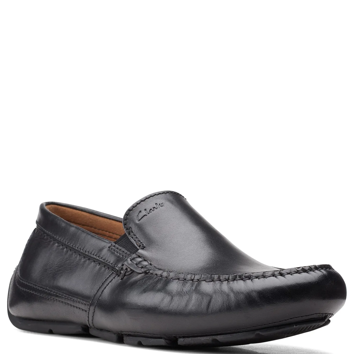 Dress*Clarks Men's , Markman Plain Loafer Black
