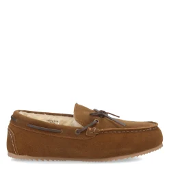 Slippers*Clarks Men's , Moccasin Slipper Brown