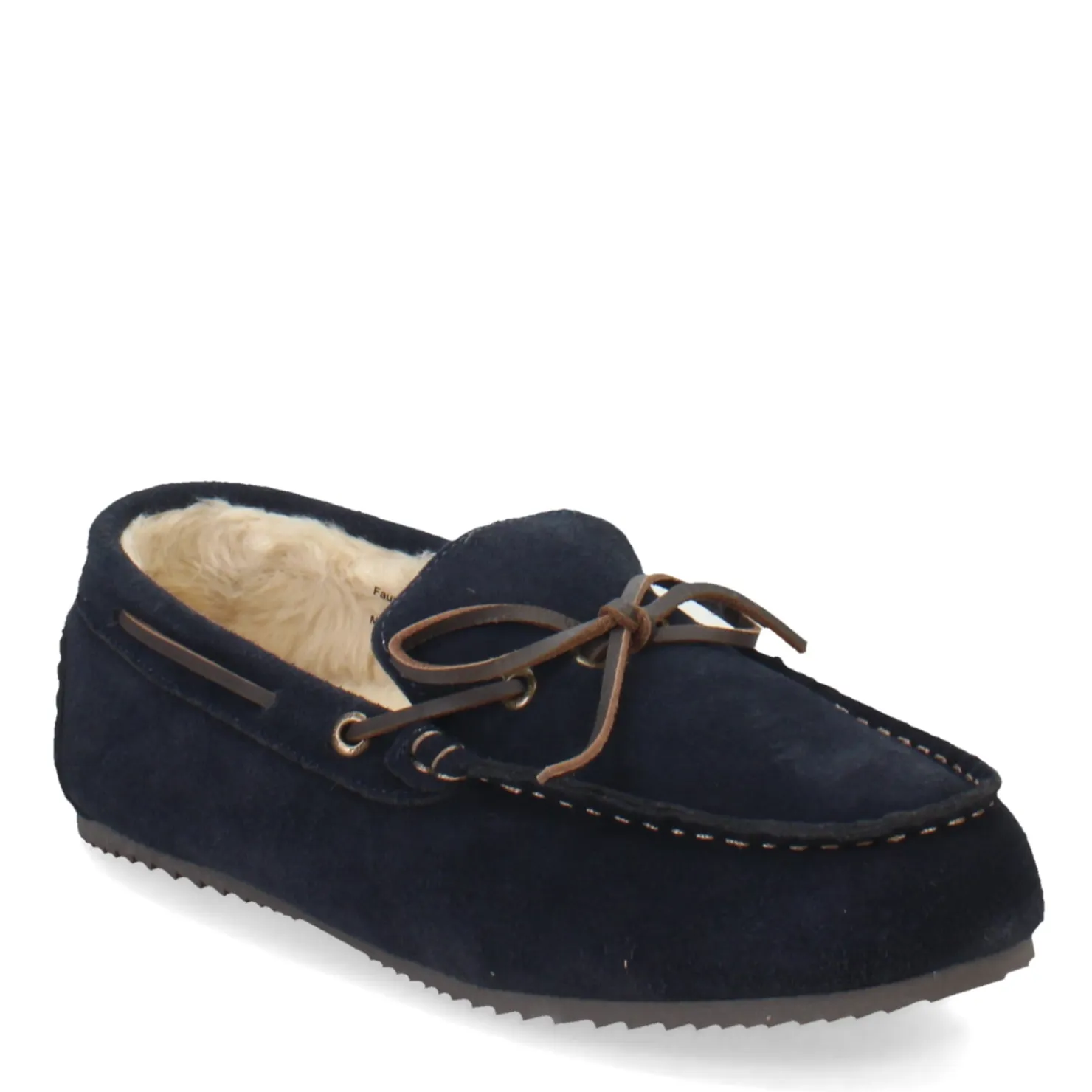 Slippers*Clarks Men's , Moccasin Slipper Navy