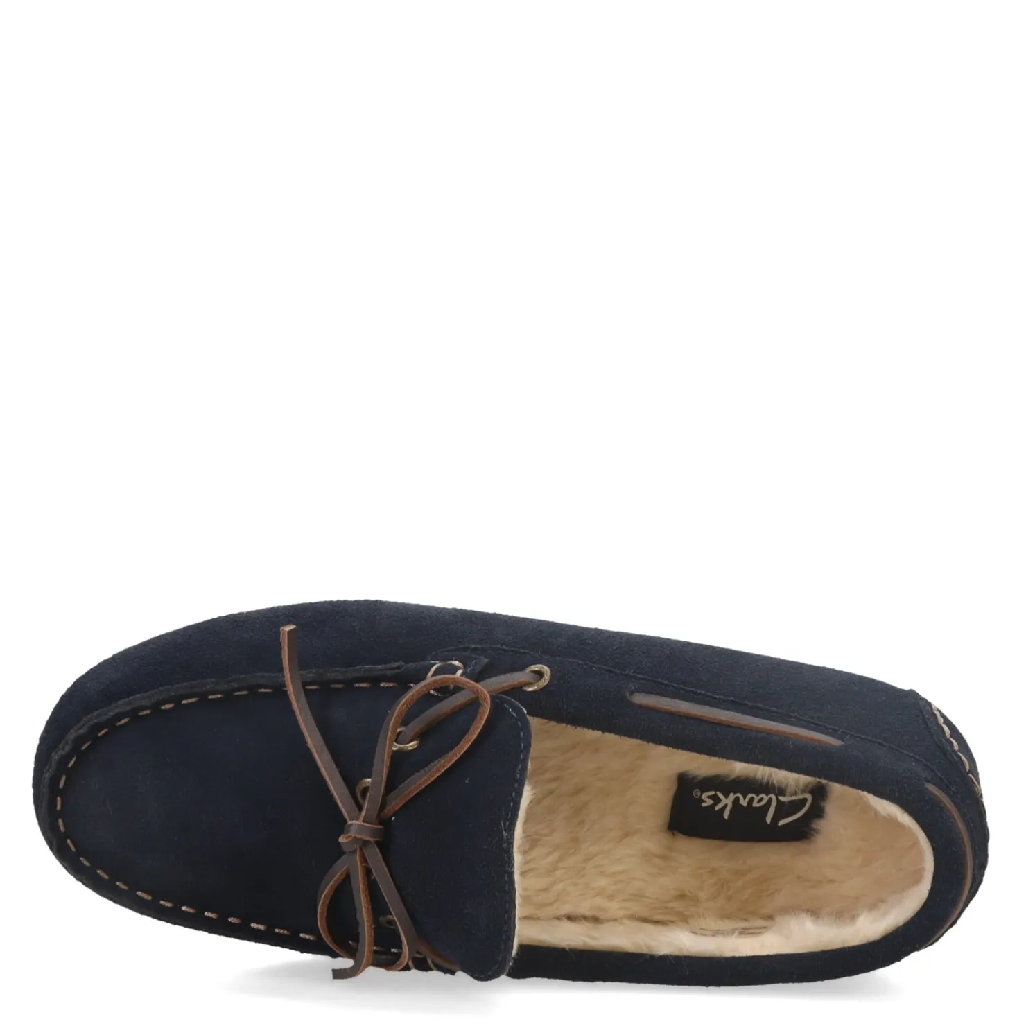 Slippers*Clarks Men's , Moccasin Slipper Navy