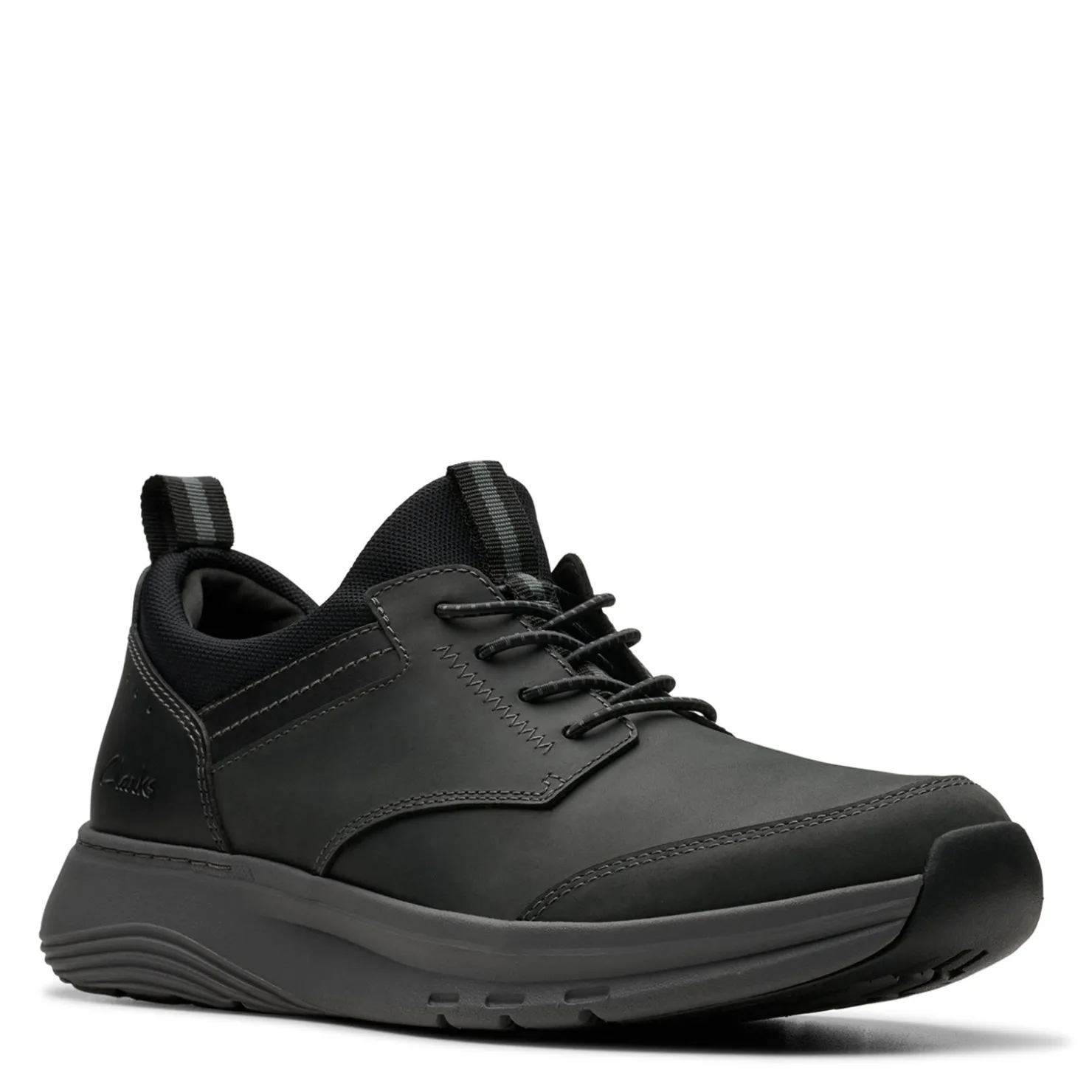 Sneakers & Athletics*Clarks Men's , Motion Trek EZ Sneaker Black Leather
