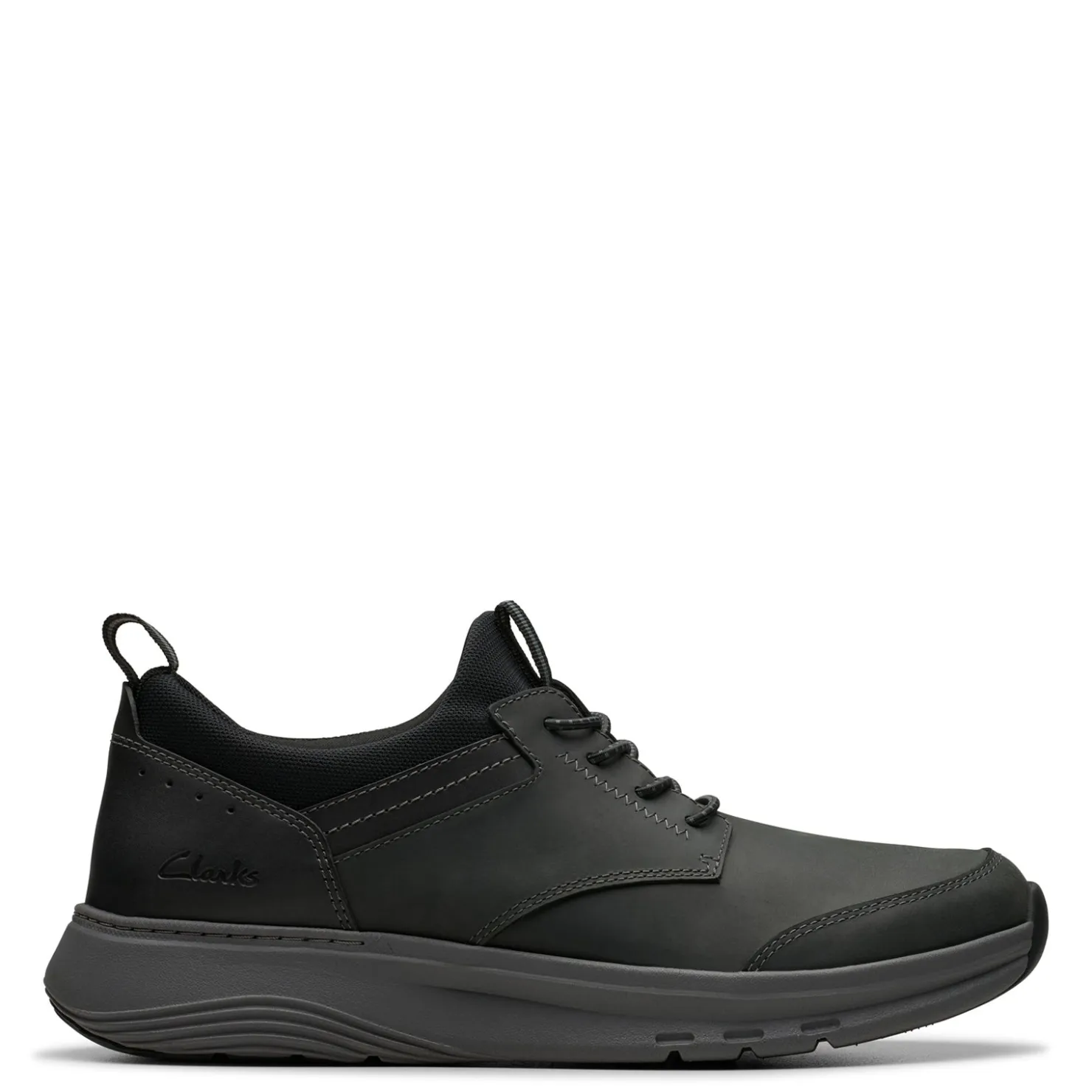 Sneakers & Athletics*Clarks Men's , Motion Trek EZ Sneaker Black Leather