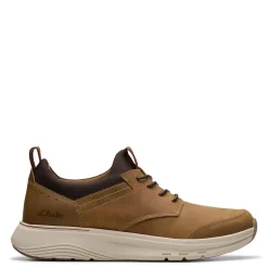 Fashion & Street*Clarks Men's , Motion Trek EZ Sneaker Dark Tan Leather