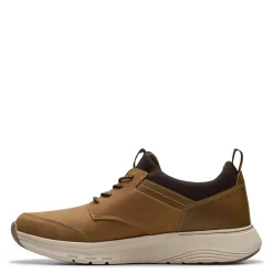 Fashion & Street*Clarks Men's , Motion Trek EZ Sneaker Dark Tan Leather