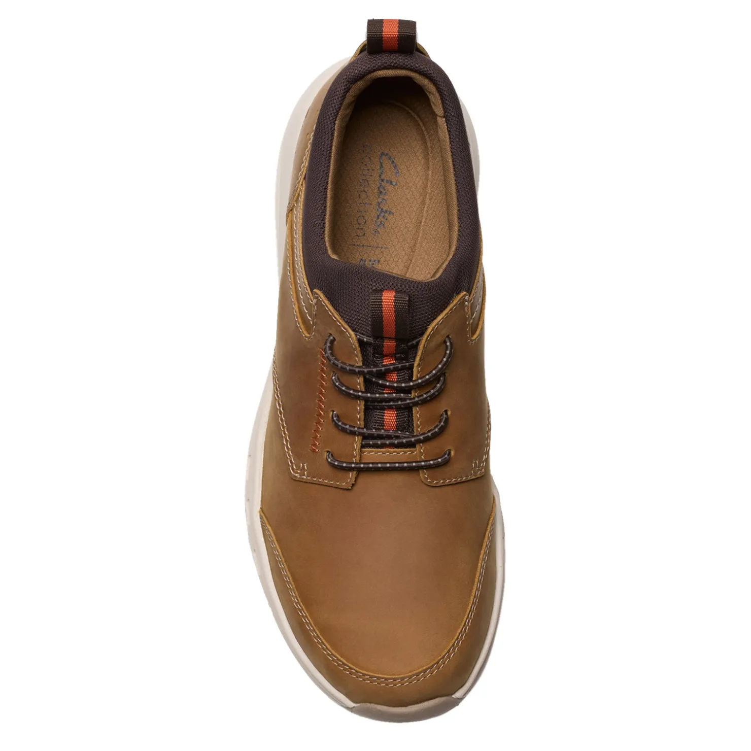Fashion & Street*Clarks Men's , Motion Trek EZ Sneaker Dark Tan Leather