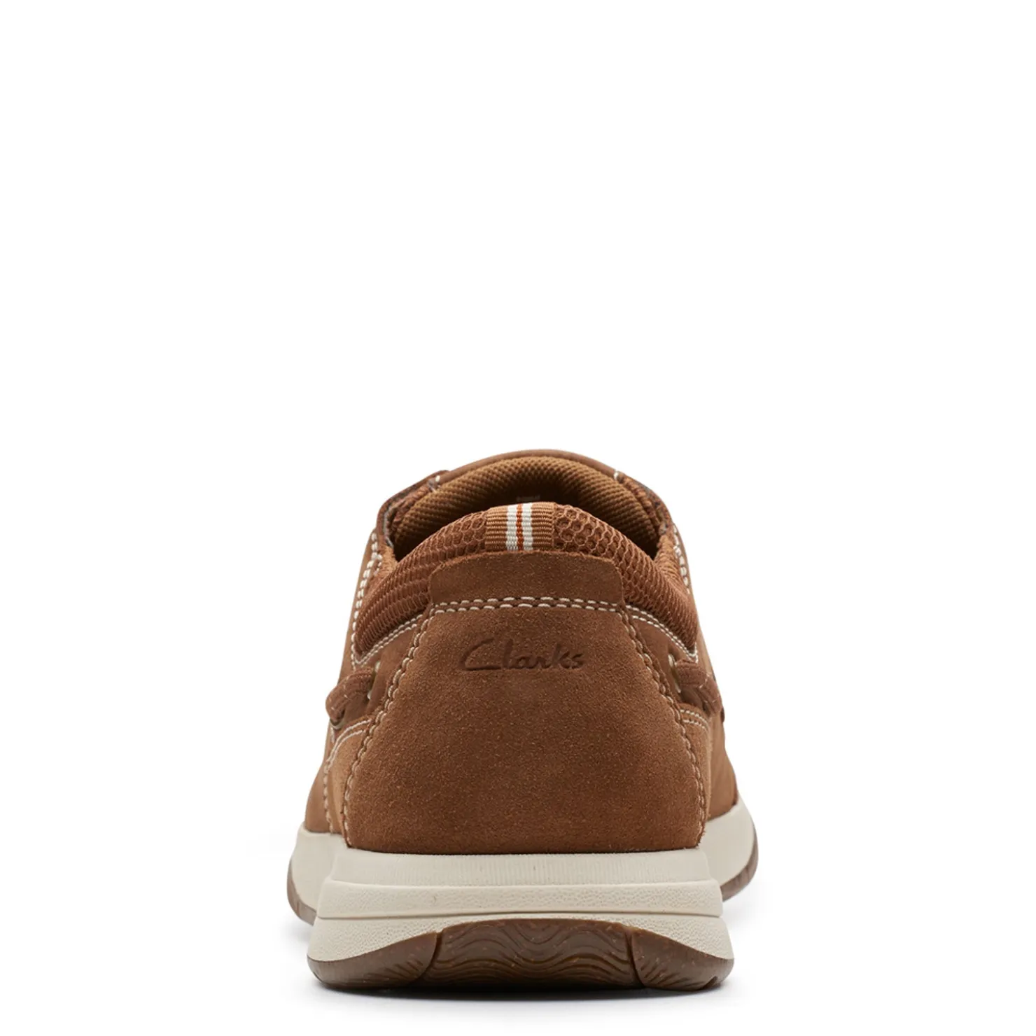 Boat Shoes*Clarks Men's , Sailview Lace Boat Shoe Light Tan Nubuck