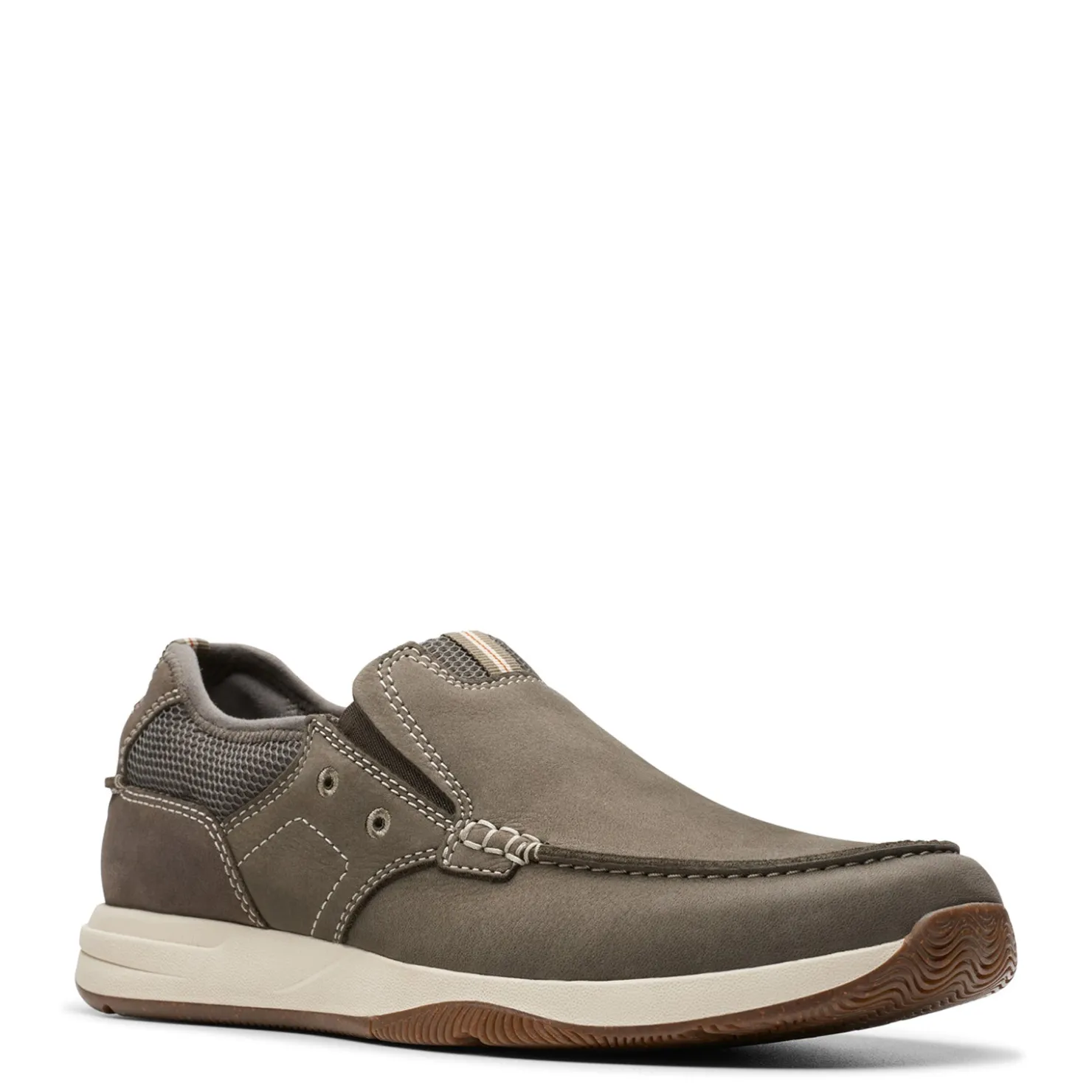 Boat Shoes*Clarks Men's , Sailview Step Boat Shoe Taupe Nubuck