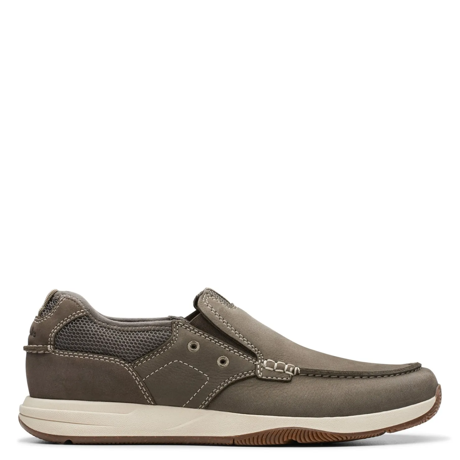 Boat Shoes*Clarks Men's , Sailview Step Boat Shoe Taupe Nubuck