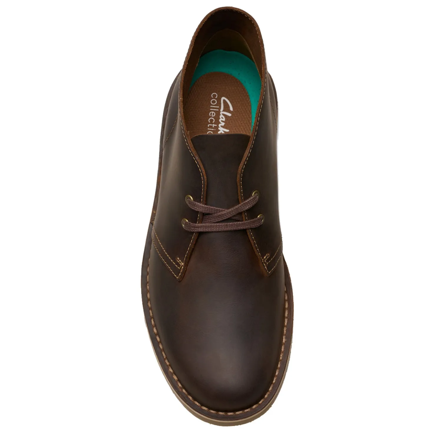 Boots*Clarks Men's , Shepton Chukka Boot Beeswax Leather