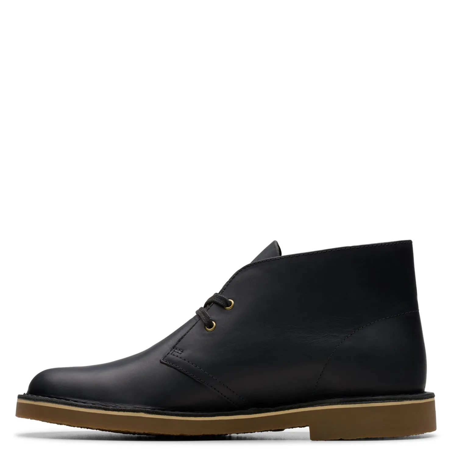 Boots*Clarks Men's , Shepton Chukka Boot Black Leather