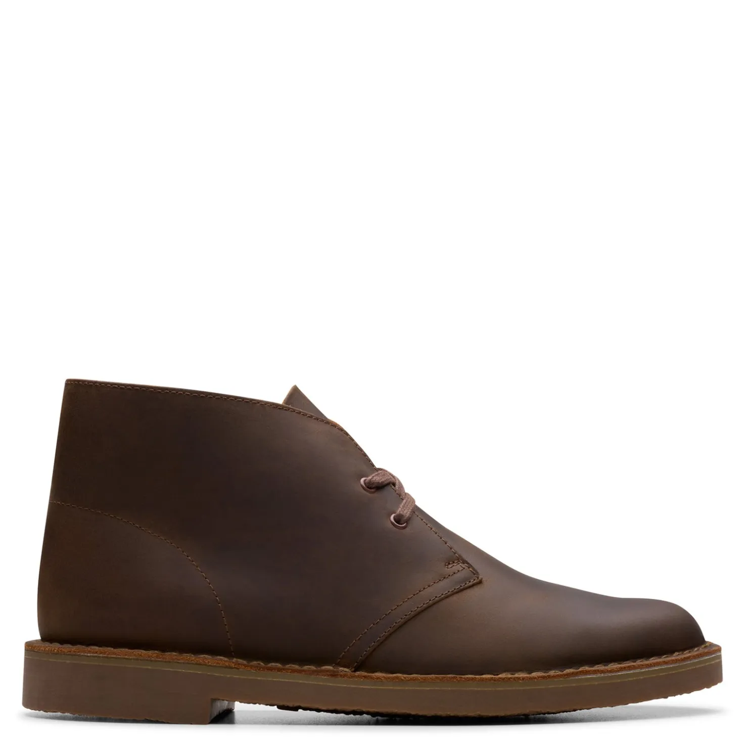 Boots*Clarks Men's , Shepton Chukka Boot Dark Brown Leather