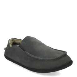 Slippers*Clarks Men's , Suede Slipper Grey