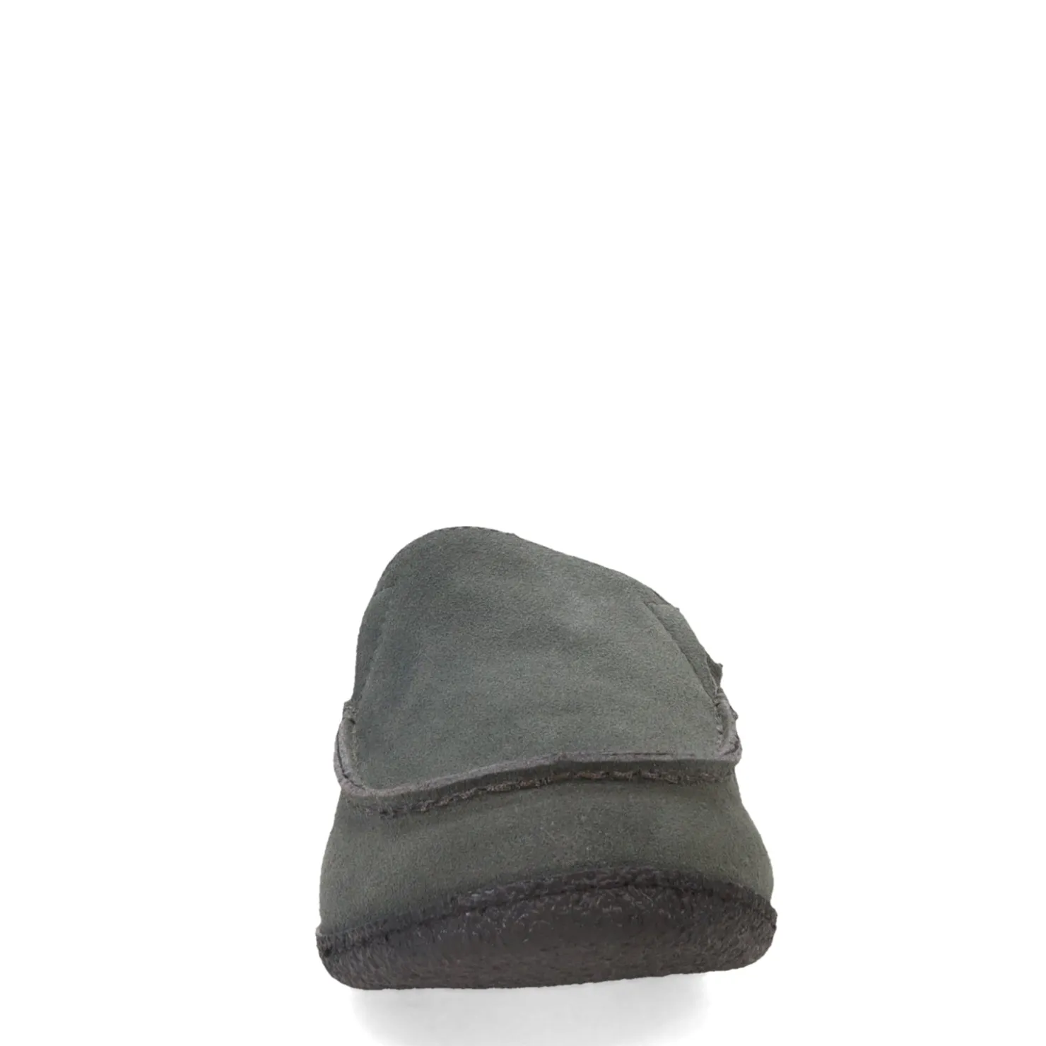 Slippers*Clarks Men's , Suede Slipper Grey